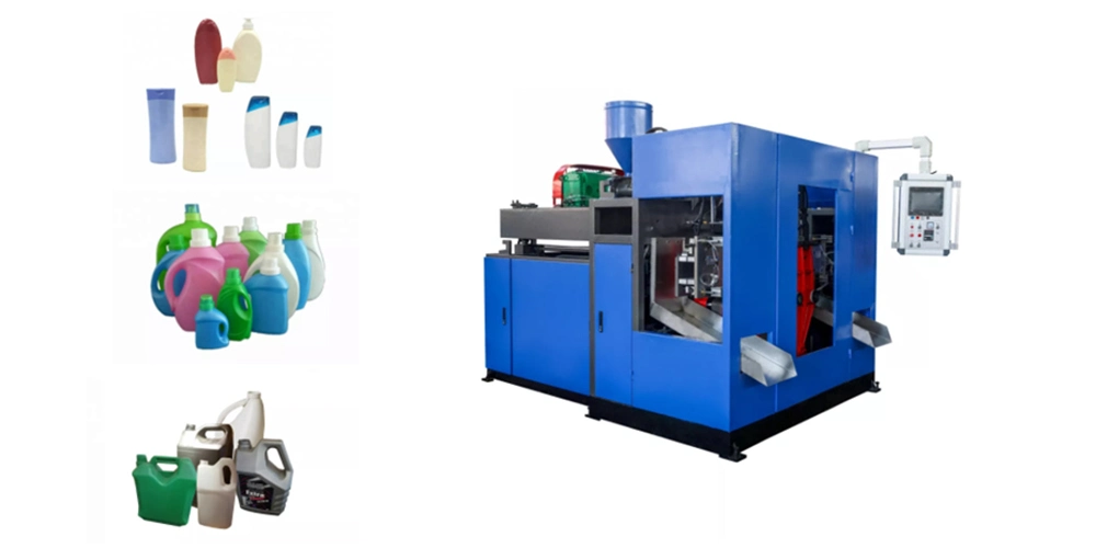 China Automatic HDPE PP PVC PC ABS Plastic 100ml 500ml 1L 2L Bottle Making Maker Blower Blowing Extrusion Extruder Extruding Blow Molding Moulding Machine