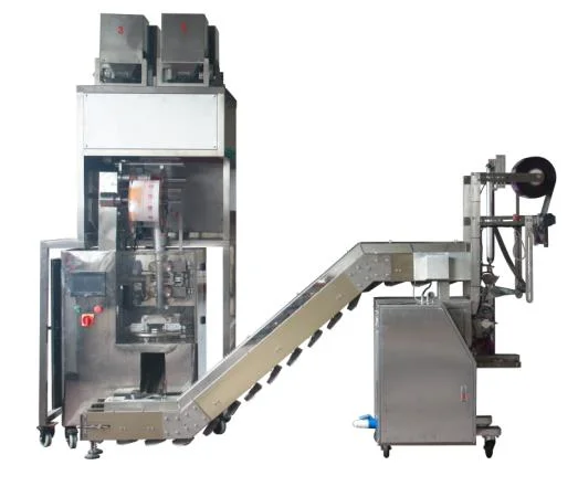 Kefai Automatic Nylon Pyramid Inner Outer Triangle Tea Bag Filter Paper Making Packing Machine with Thread Envelope Tea Packaging Machine Price