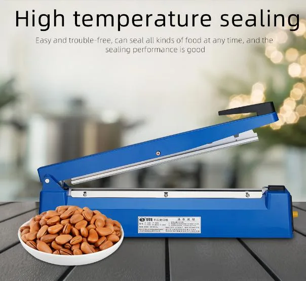 Manufacture and Making Hand Sealing 8"/200 mm/8 Inch/20 Cm Length with Sealing 2.0 mm Width Impulse Plastic Bag Sealer Pfs-200 Manual Ploy Film Sealing Machine